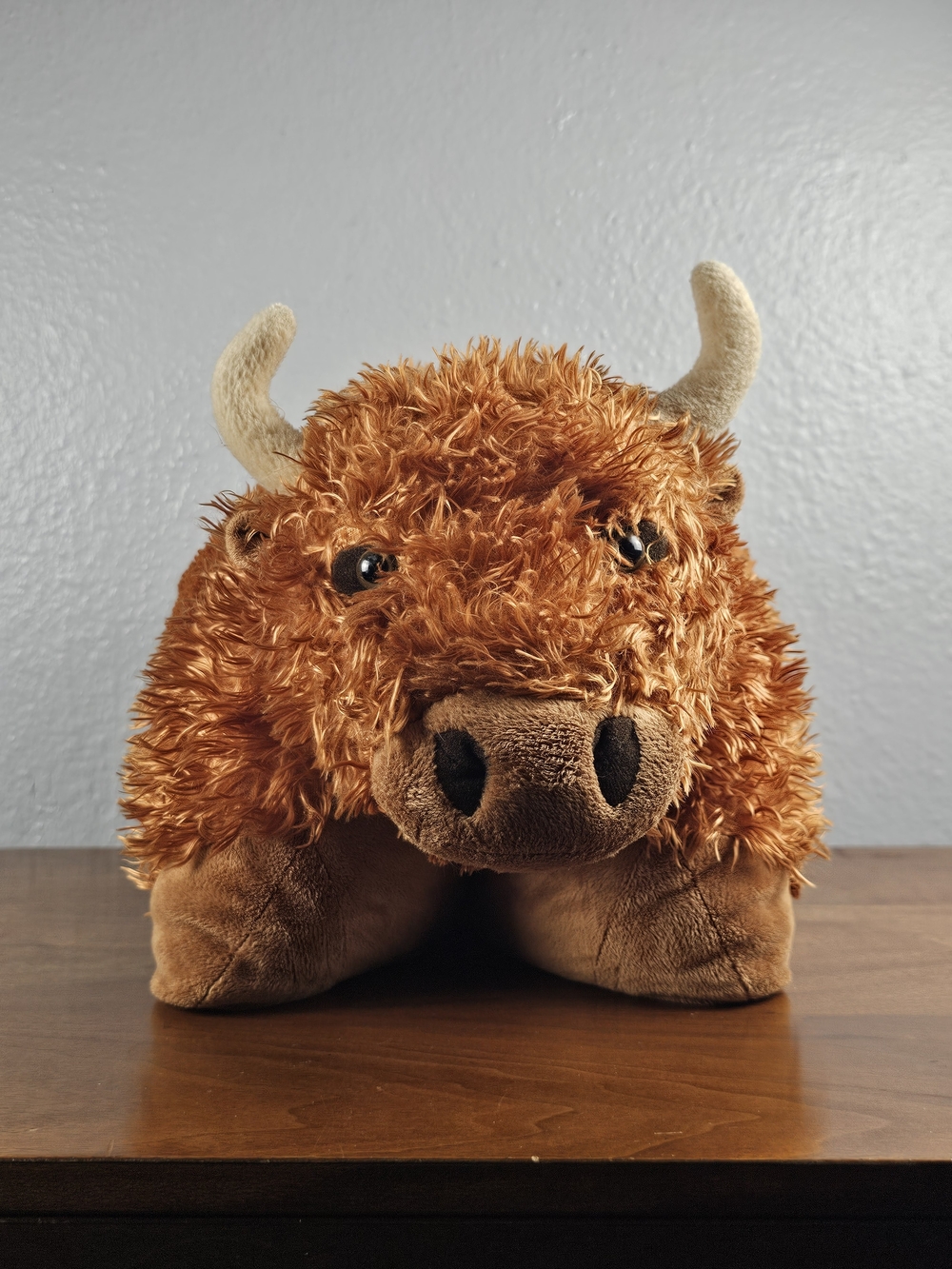 Pillow Pets Premium Billy Buffalo West Highland Cow Large 18" Plush Shaggy